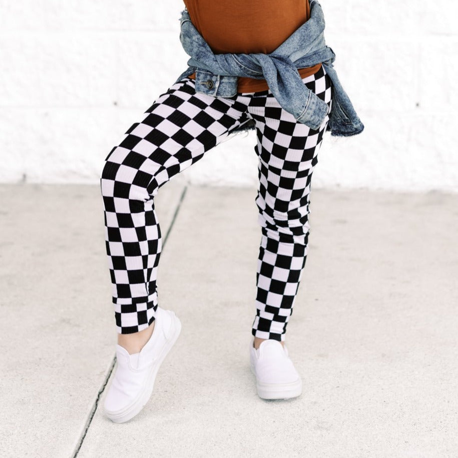 Checkerboard Legging Shorts