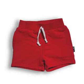 BAMBOO JOGGER SHORTS- Red