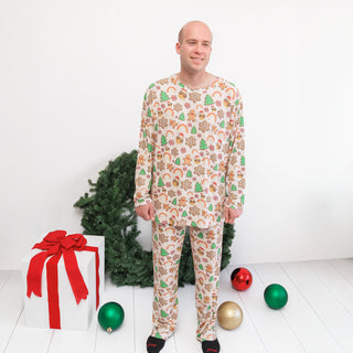 MEN'S PAJAMA SET- Peppermint