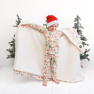 XL QUILTED BAMBOO BLANKET- Peppermint