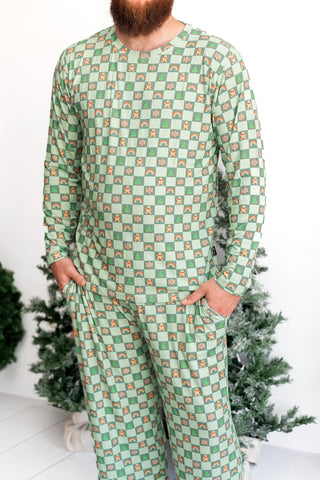 MEN'S PAJAMA SET- Christmas Check