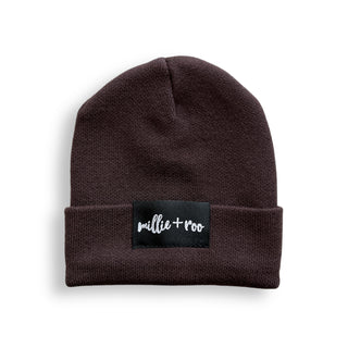 BAMBOO CUFF BEANIE- Black Cherry