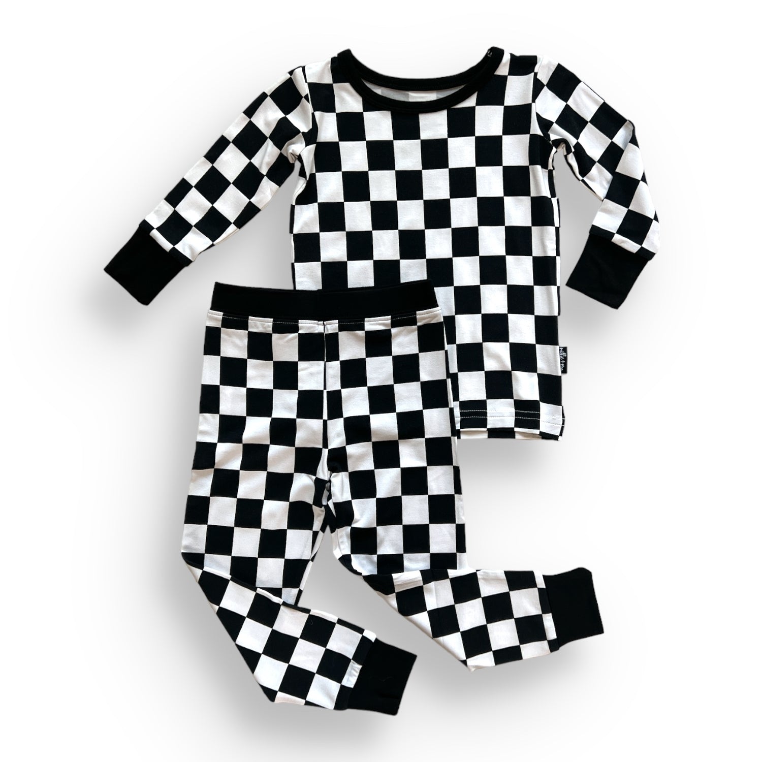 LONG SLEEVE 2 PIECE SETS- B+W Check