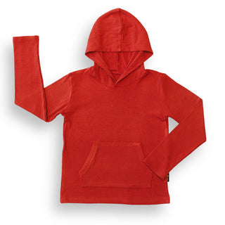 LONG SLEEVE HOODIE- Red