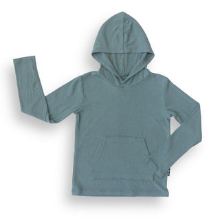 LONG SLEEVE HOODIE- Slate