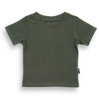 BAMBOO BASIC TEE- Moss