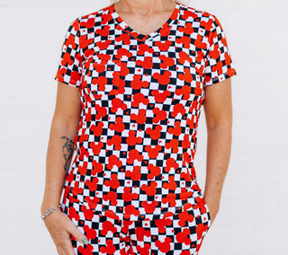 MAMA V-NECK- Roo Magic (Red)