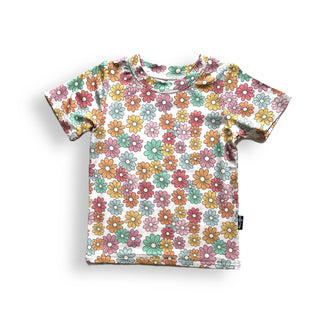 BAMBOO BASIC TEE- Spring Daisy