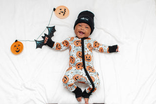 ZIP ROMPER - Jack-O-Lantern