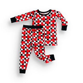 LONG SLEEVE 2 PIECE SETS- Roo Magic (Red)