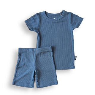 TWO PIECE SHORTIE SET- Arctic Ribbed