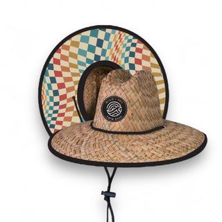 Straw Hat- Groovy Check