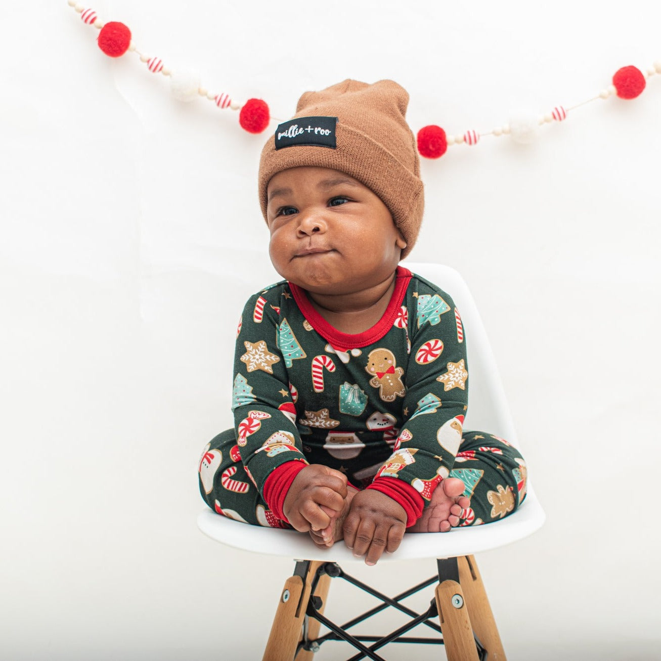 Organic Bamboo Millie Roo-Mas Christmas Pajamas 12/14