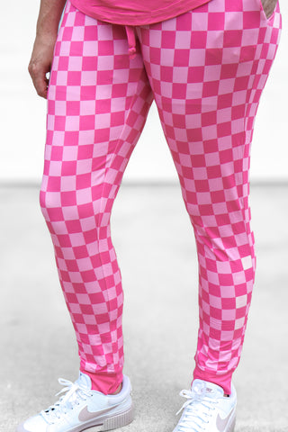 MAMA JOGGERS- Pink Check