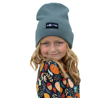 BAMBOO CUFF BEANIE- Slate