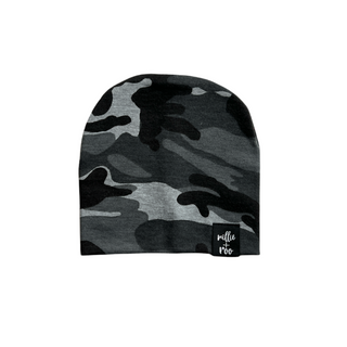 BEANIE- Dusty Black Camo | millie + roo.