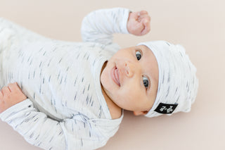 BEANIE- Ivory Space Slub (matches gown) | millie + roo.