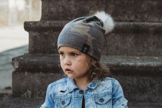 BEANIE- Weathered Camo | millie + roo.