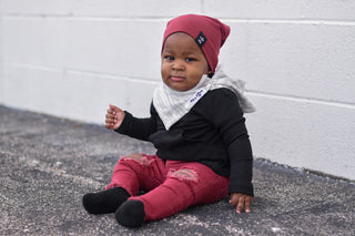 BEANIE- Merlot Brushed | millie + roo.