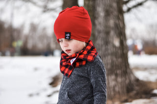 BEANIE- Red Brushed | millie + roo.