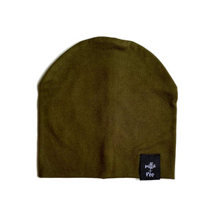 BEANIE- Olive Stretch French Terry | millie + roo.