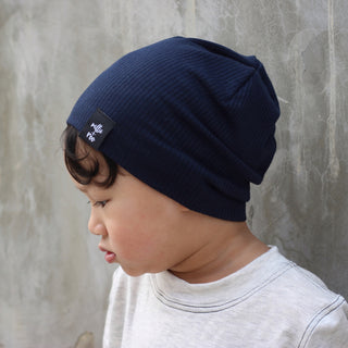 BEANIE- Navy Rib | millie + roo.